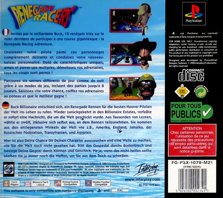 Renegade Racers — box-2D-back (EU)