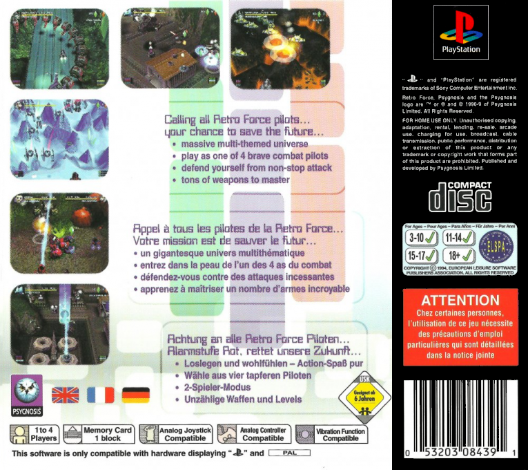 Retro Force — box-2D-back (EU)