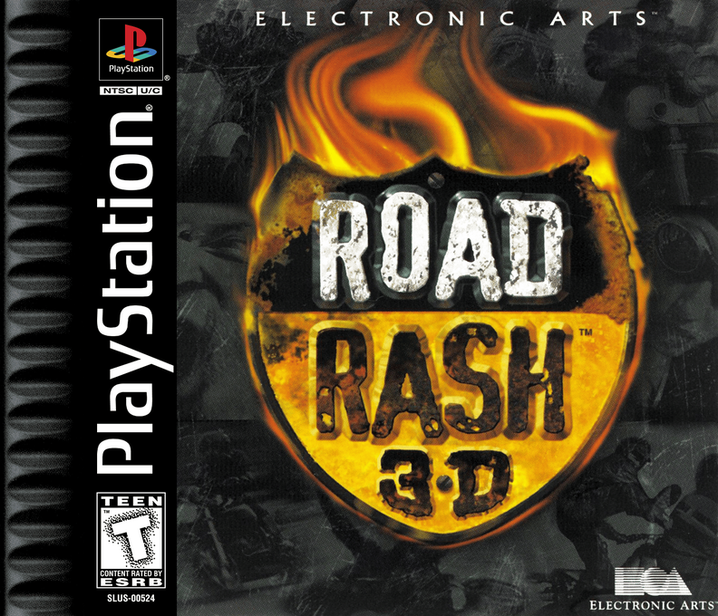 Road Rash 3-d box art