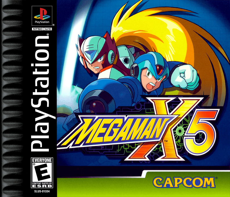 Mega Man X5 box art