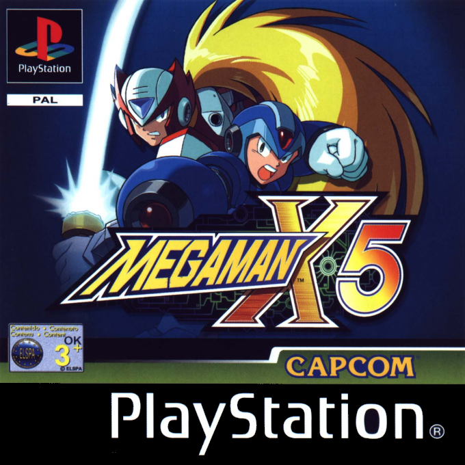 Mega Man X5 — box-2D (EU)