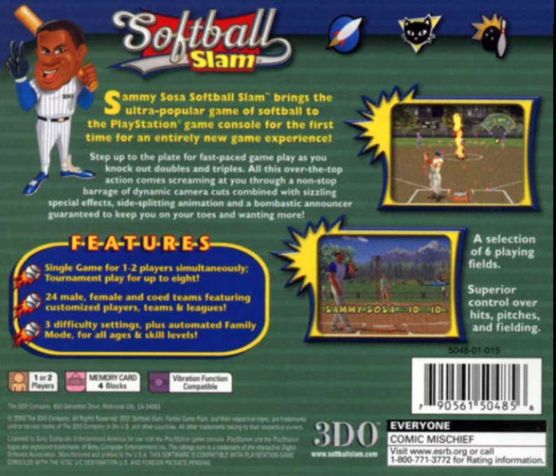 Sammy Sosa Softball Slam — box-2D-back (US)