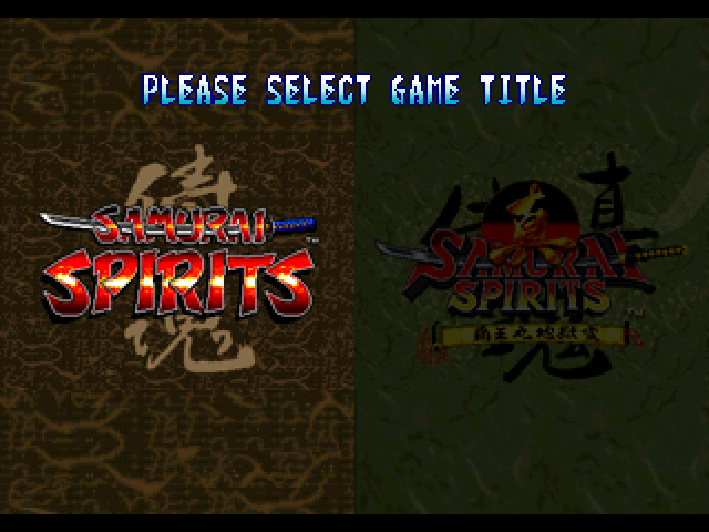 Samurai Spirits - Kenkaku Shinan Pack — sstitle (JP)