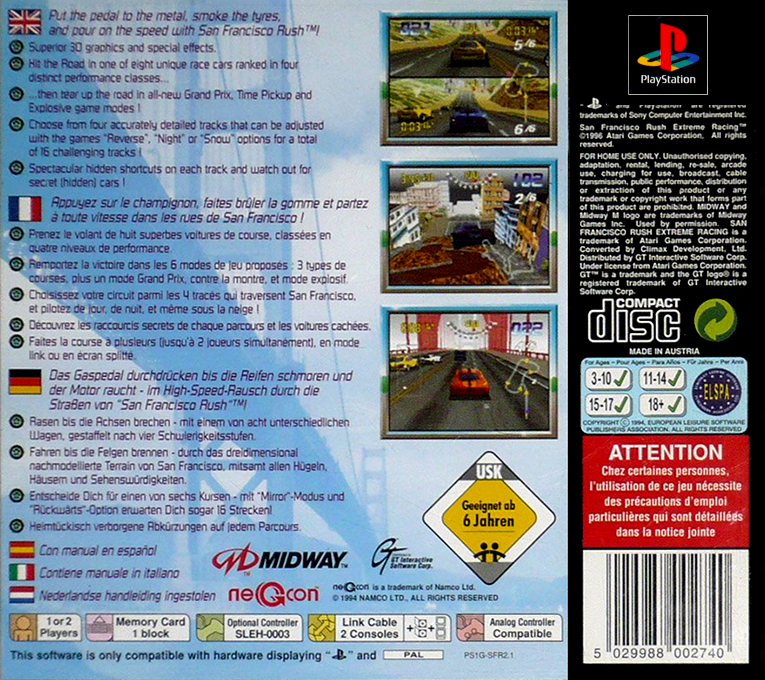 San Francisco Rush — box-2D-back (EU)