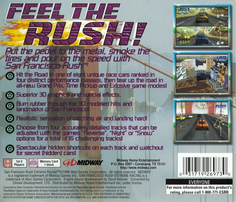 San Francisco Rush — box-2D-back (US)