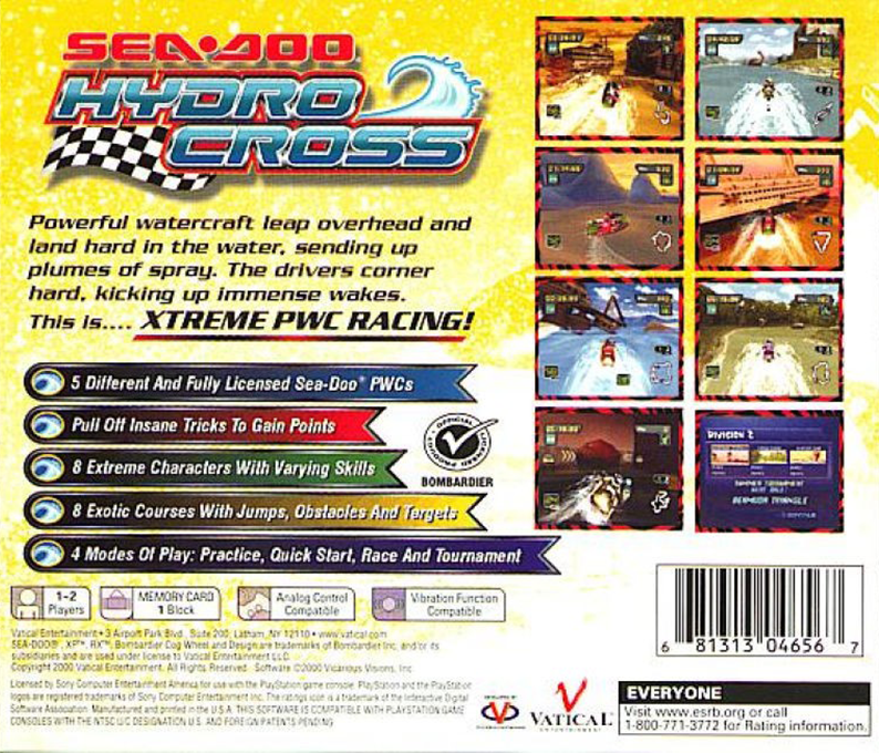 Sea Doo Hydrocross — box-2D-back (US)