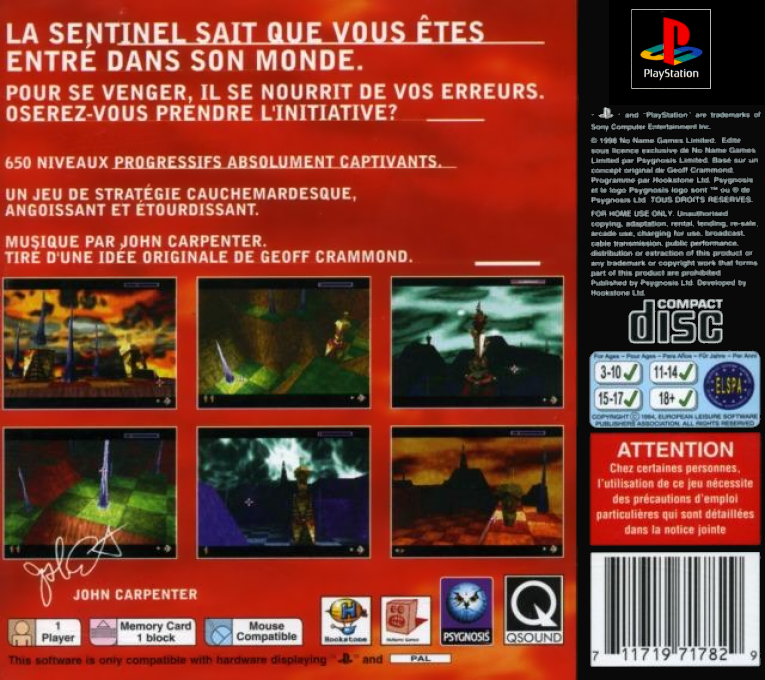 Sentinel Returns — box-2D-back (FR)