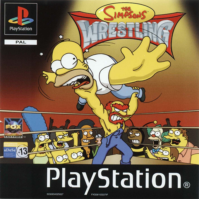 Simpsons Wrestling, The — box-2D (SP)