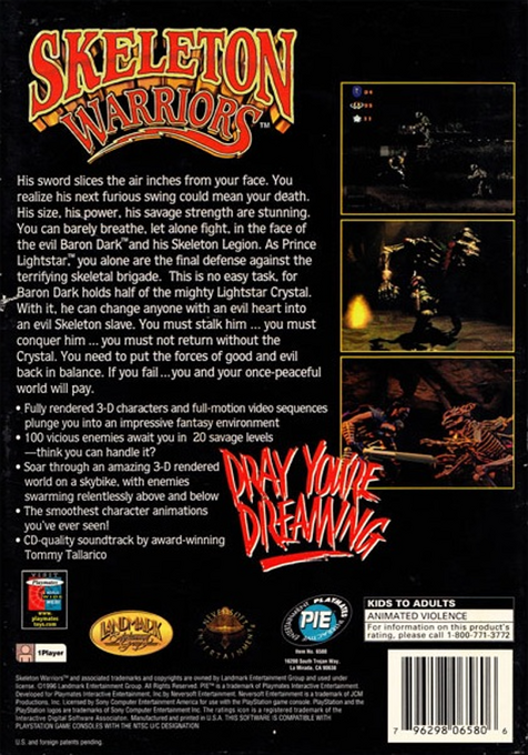 Skeleton Warriors — box-2D-back (AME)