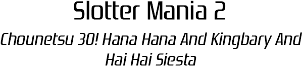 Slotter Mania 2 - Chounetsu 30! Hana Hana And Kingbary And Hai Hai Siesta — wheel (SS)