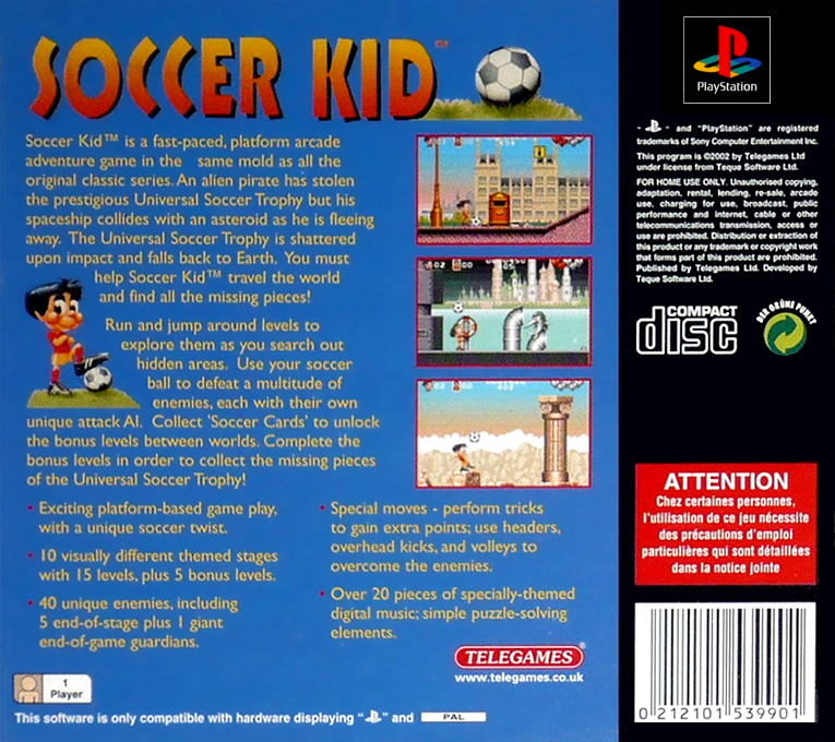 Soccer Kid — box-2D-back (EU)