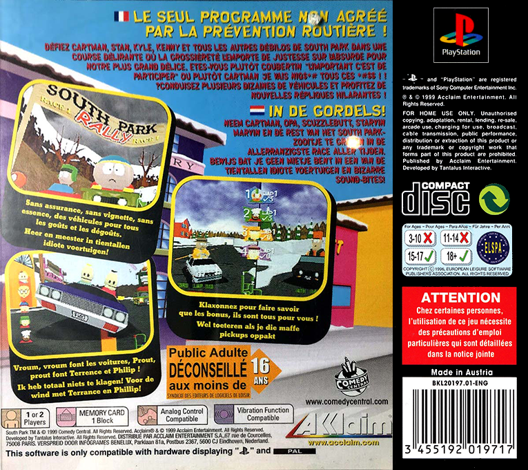 South Park Rally — box-2D-back (EU)