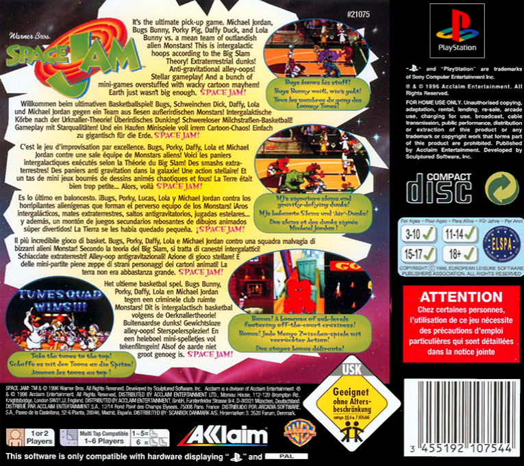 Space Jam — box-2D-back (EU)