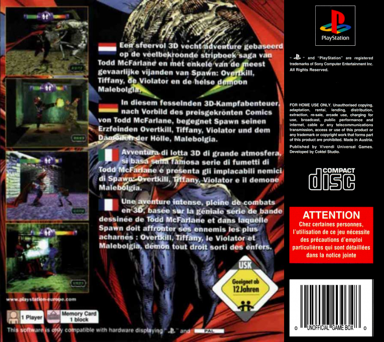 Spawn - The Eternal — box-2D-back (EU)