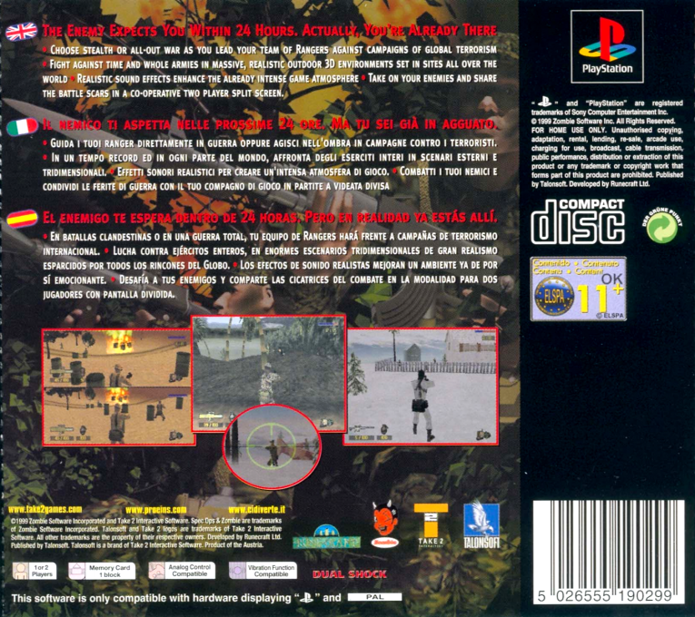 Spec Ops - Stealth Patrol — box-2D-back (EU)
