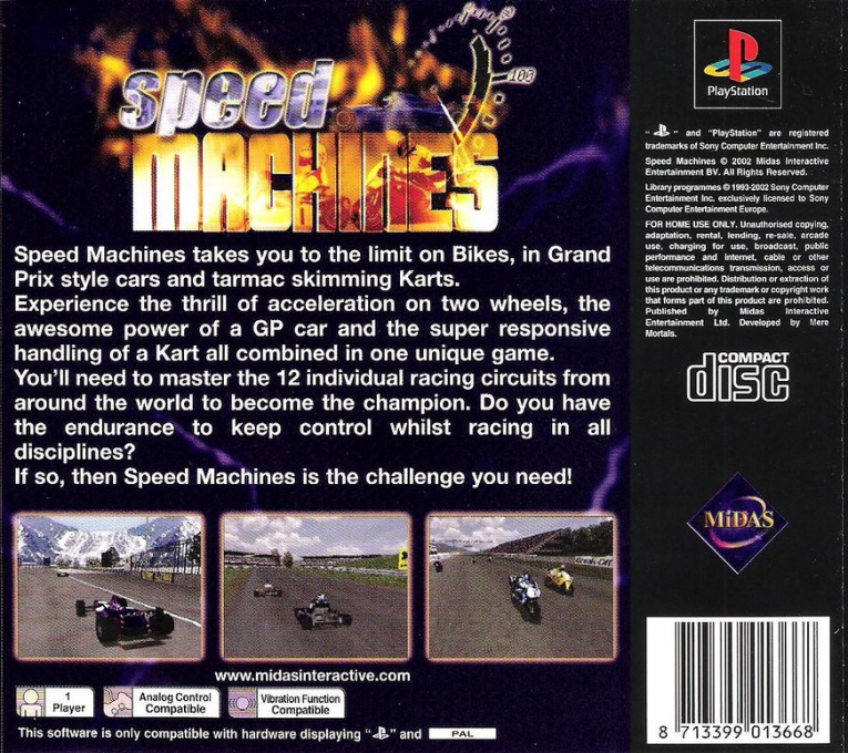 Speed Machines — box-2D-back (EU)