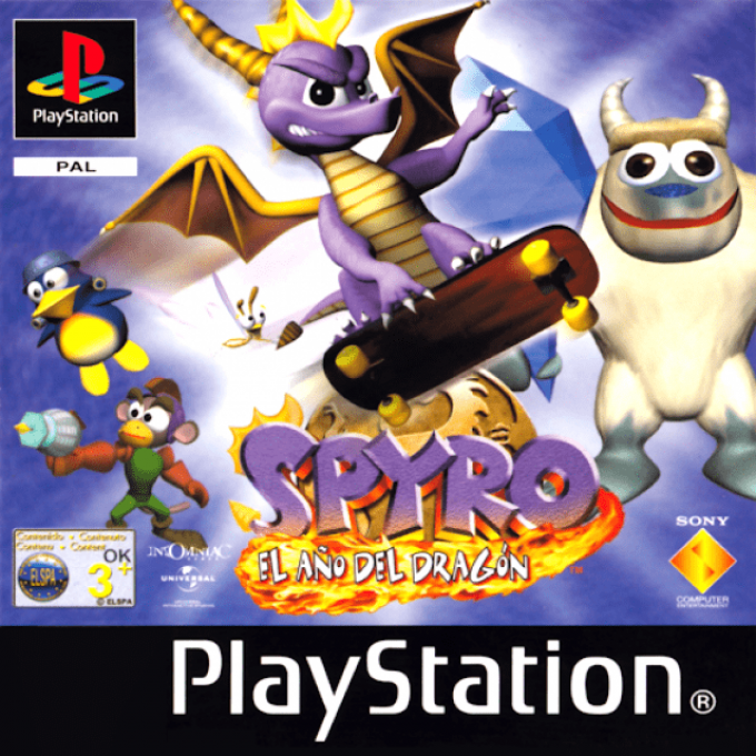 Spyro - Year Of The Dragon — box-2D (SP)