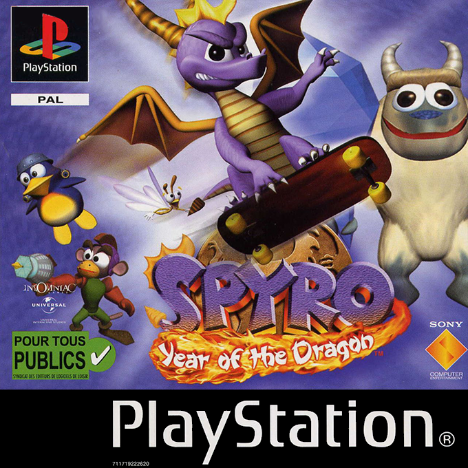 Spyro - Year Of The Dragon — box-2D (FR)