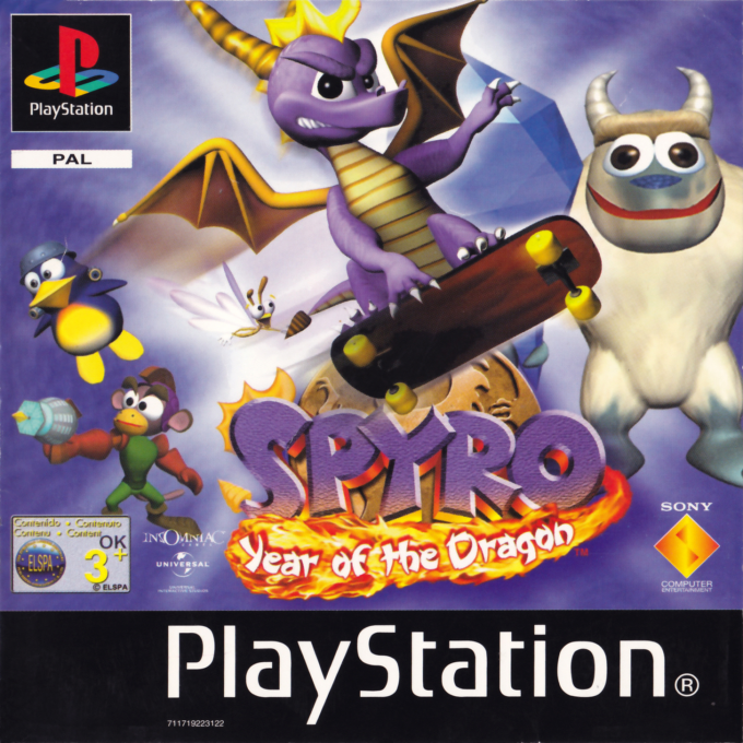 Spyro - Year Of The Dragon — box-2D (EU)