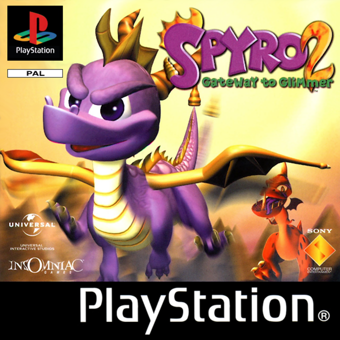 Spyro 2 - Gateway to Glimmer — box-2D (DE)