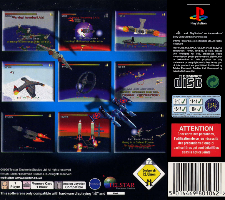 Starfighter 3000 — box-2D-back (EU)