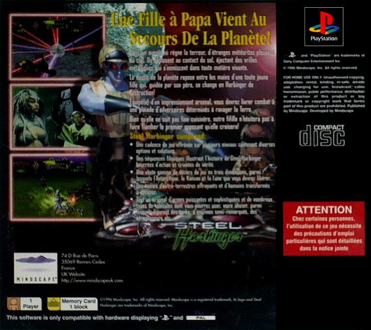 Steel Harbinger — box-2D-back (FR)