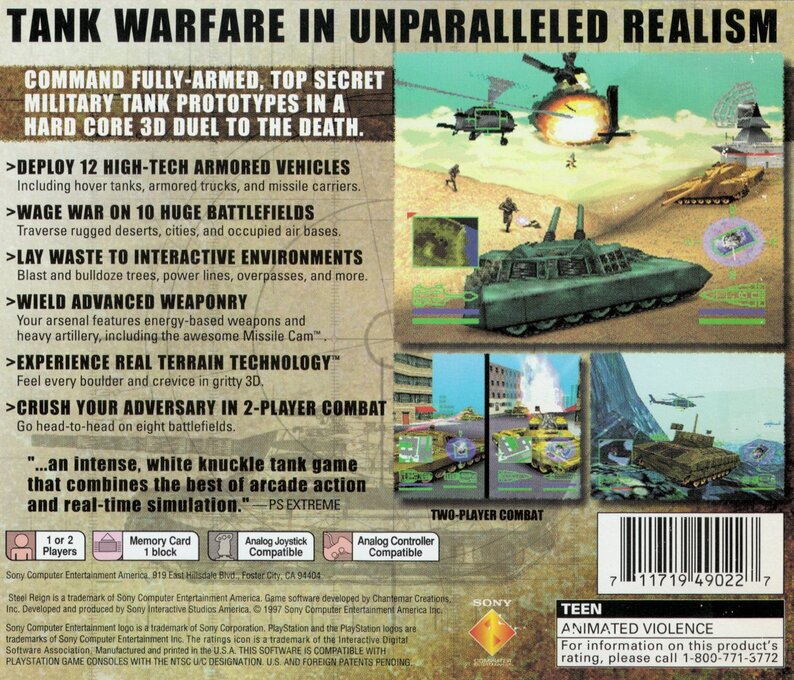 Steel Reign — box-2D-back (US)