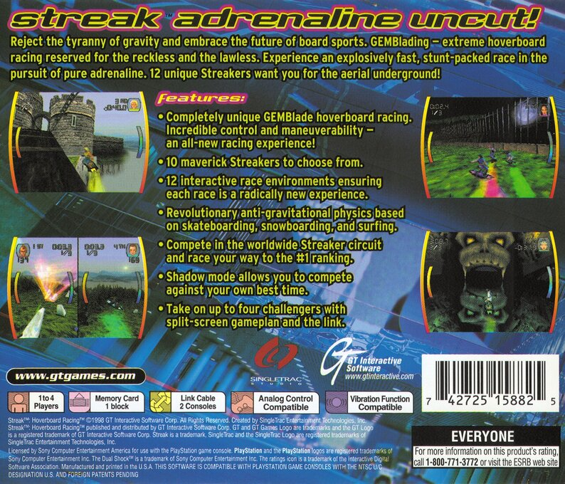 Streak - Hoverboard Racing — box-2D-back (US)
