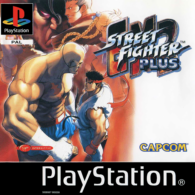 Street Fighter Ex2 Plus — box-2D (EU)