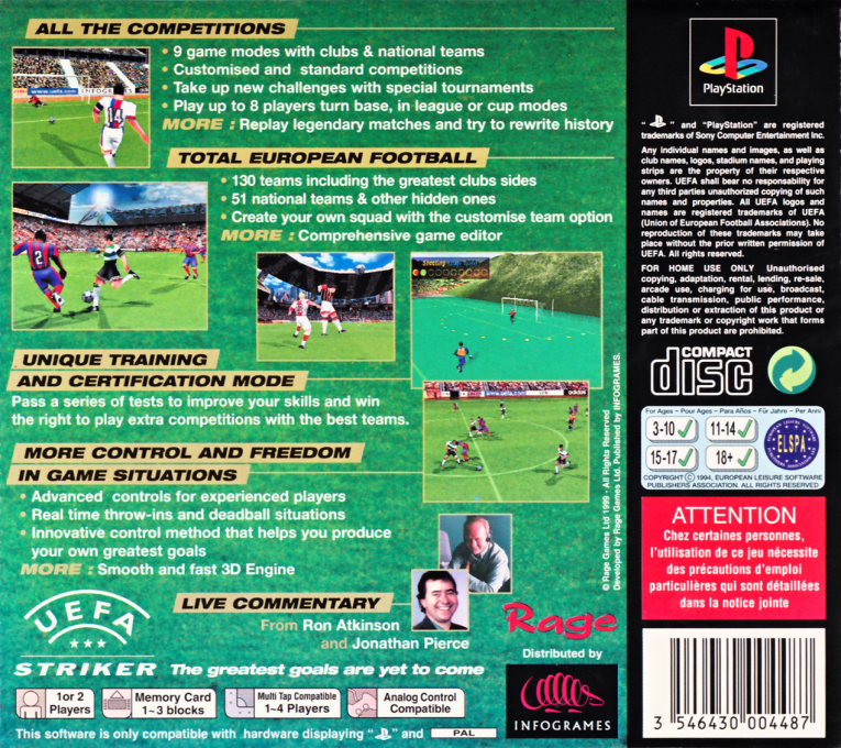 Uefa Striker — box-2D-back (EU)