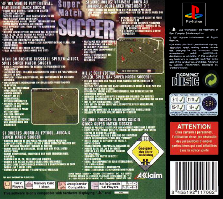 Super Match Soccer — box-2D-back (EU)
