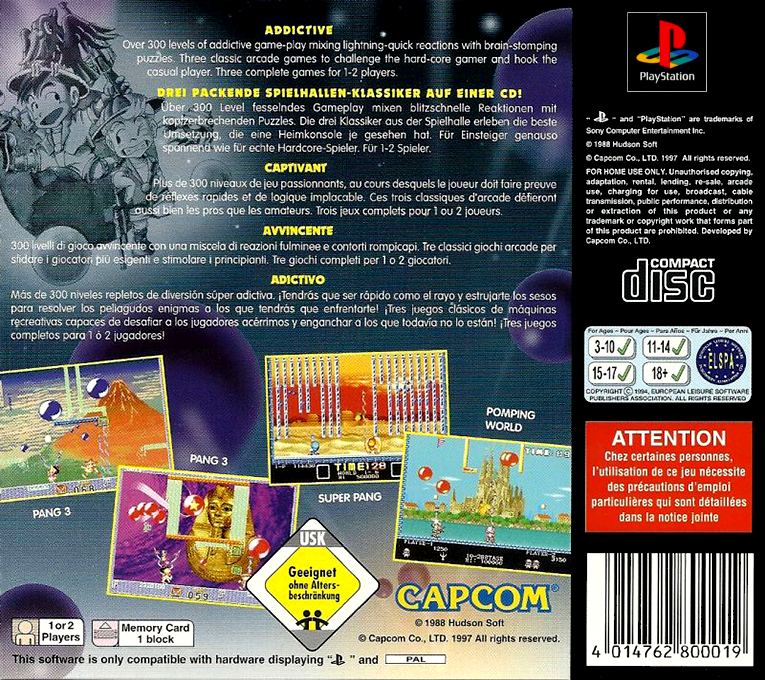 Super Pang Collection — box-2D-back (EU)