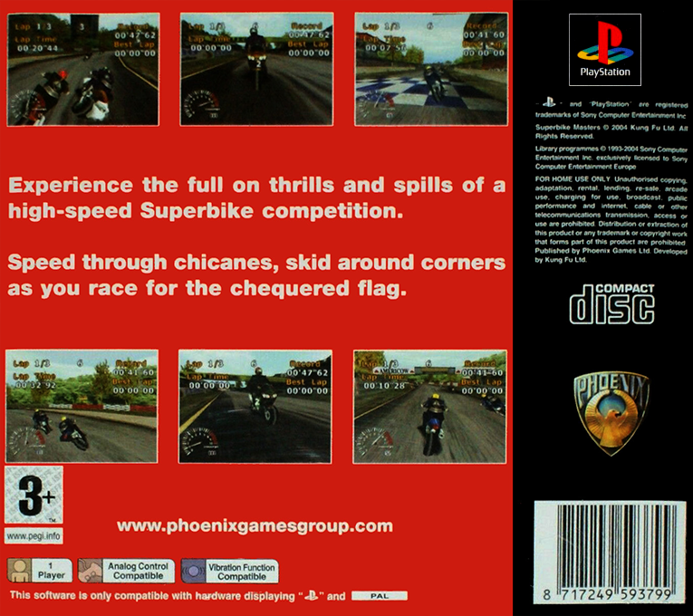 Superbike Masters — box-2D-back (EU)