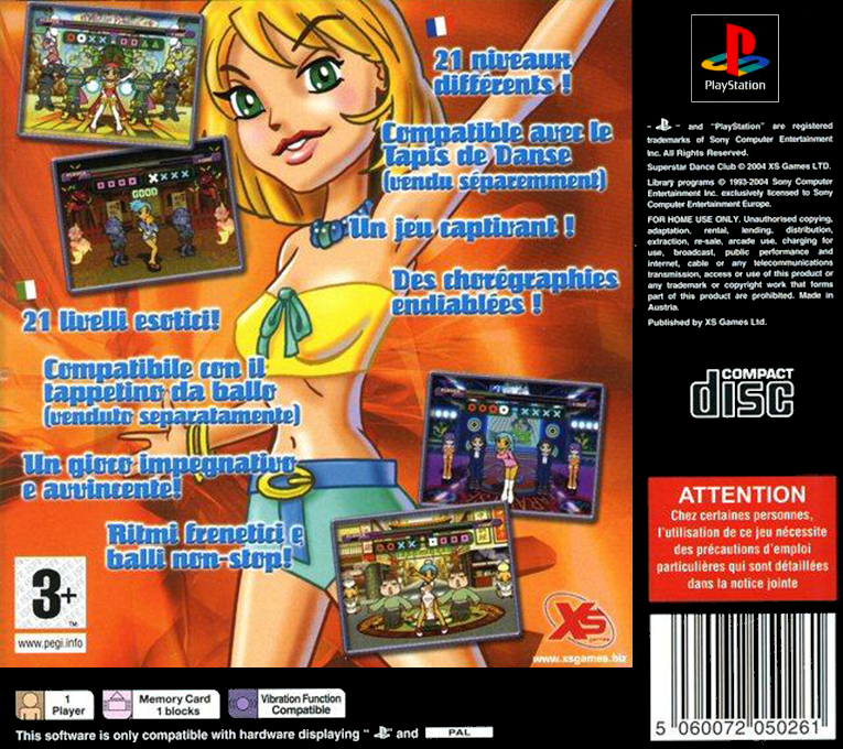 Superstar Dance Club - #1 Hits!!! — box-2D-back (EU)