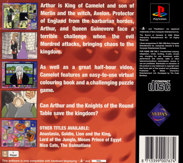 Sword Of Camelot, The — box-2D-back (EU)