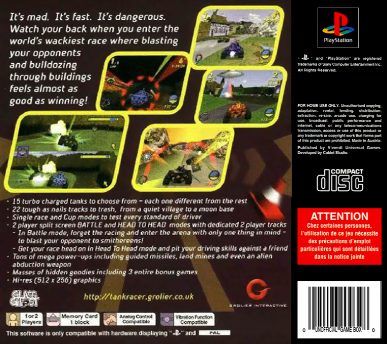 Tank Racer — box-2D-back (EU)