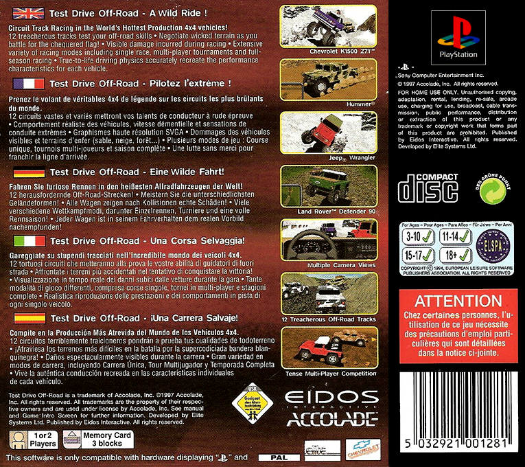 Test Drive Off-road — box-2D-back (EU)