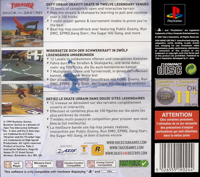 Thrasher - Skate And Destroy — box-2D-back (EU)