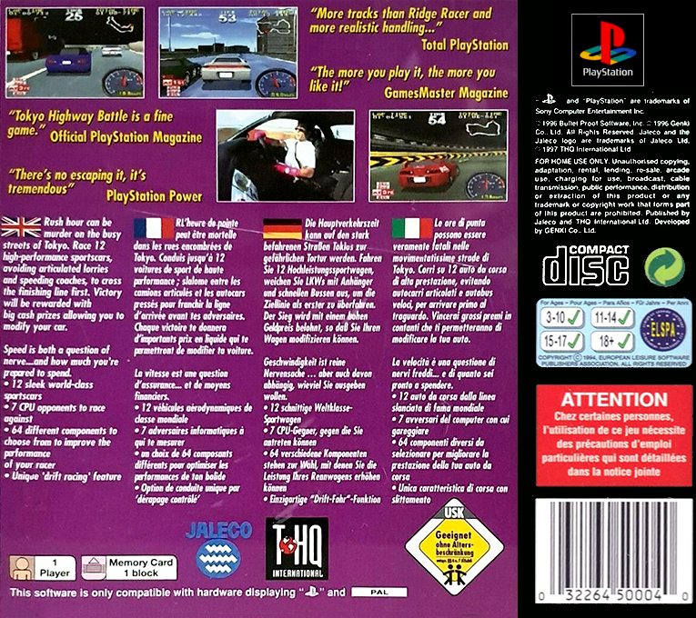Tokyo Highway Battle — box-2D-back (EU)