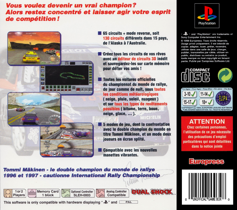 International Rally Championship — box-2D-back (FR)