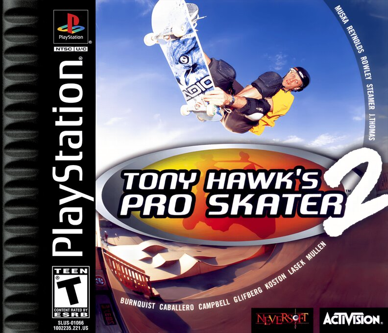 Tony Hawk's Pro Skater 2 box art