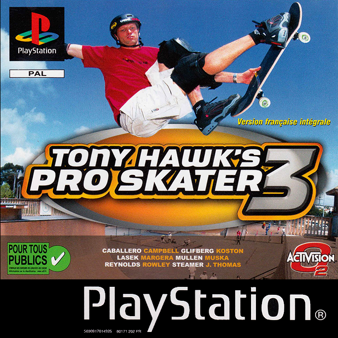 Tony Hawk's Pro Skater 3 — box-2D (FR)