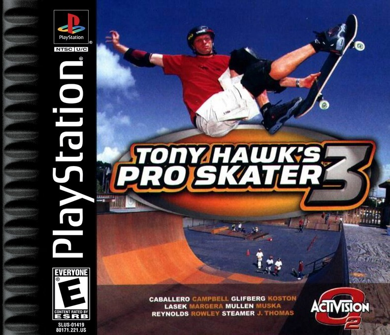 Tony Hawk's Pro Skater 3 box art