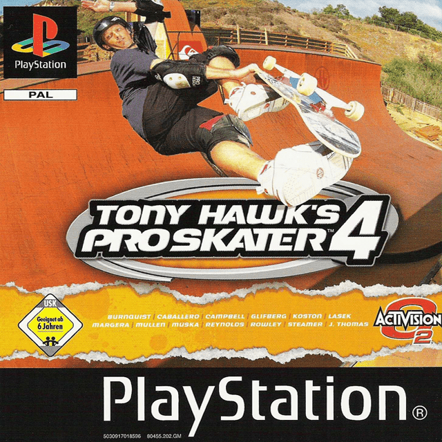 Tony Hawk's Pro Skater 4 — box-2D (EU)