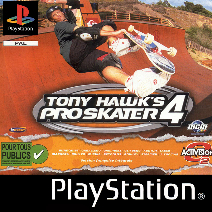Tony Hawk's Pro Skater 4 — box-2D (FR)