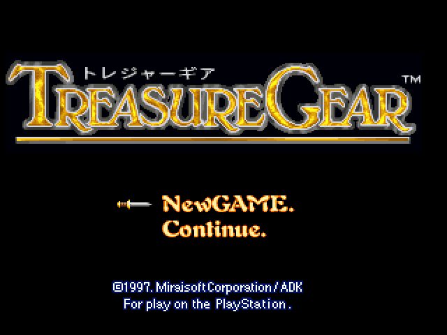 Treasure Gear — sstitle (JP)