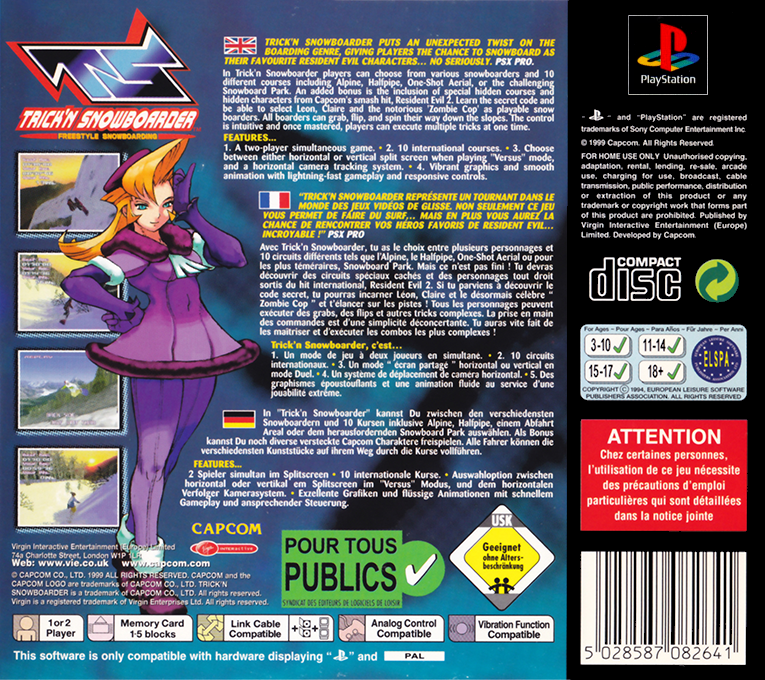 Trick'n Snowboarder — box-2D-back (EU)