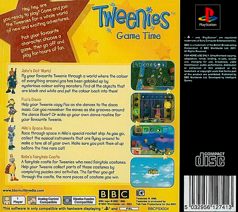 Tweenies - Game Time — box-2D-back (EU)