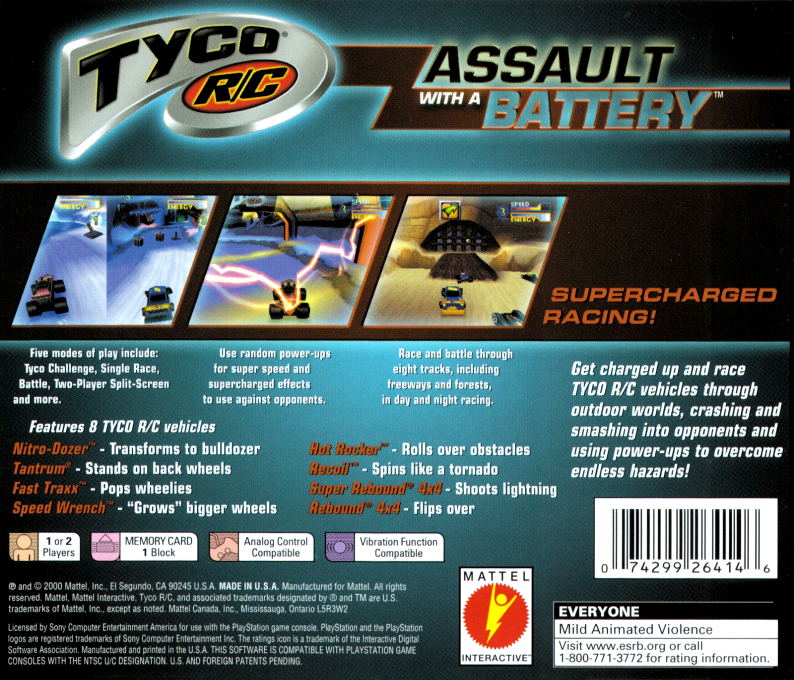 Tyco R-c — box-2D-back (US)