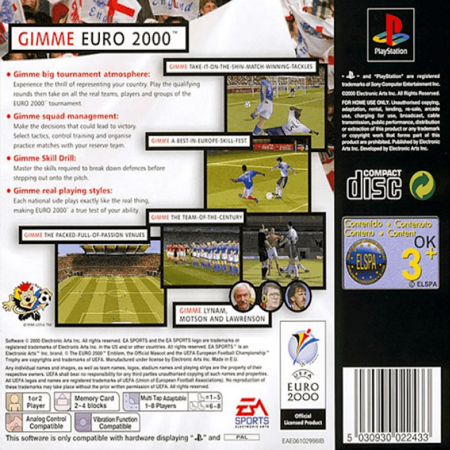 UEFA Euro 2000 — box-2D-back (EU)